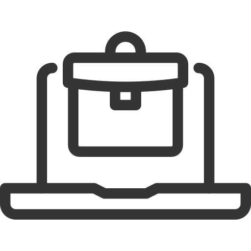 Professional services briefcase icon representing consulting and business services